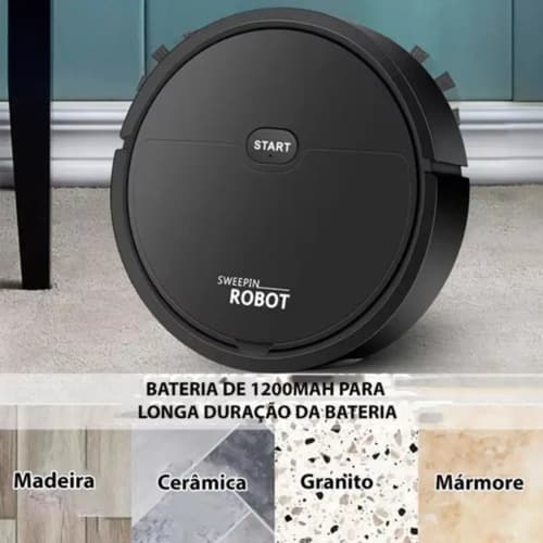 Sweepmax Pro - Robô Aspirador Inteligente Preto — imagem 3