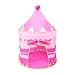 Barraca Infantil Castelinho Rosa 135 cm com Tenda de Princesa – Cabana Portátil para Brincadeiras- Meninas Faz de Conta Princesa - Mundo Mágico