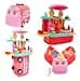 Cozinha Infantil Food Truck em Maleta Ônibus com Acessórios – Kit de Cozinha de Plástico Portátil com Panelas, Utensílios e Alimentos - 31 Peças Incluidas