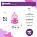 Barraca Infantil Castelinho Rosa 135 cm com Tenda de Princesa – Cabana Portátil para Brincadeiras- Meninas Faz de Conta Princesa - Mundo Mágico — imagem 6