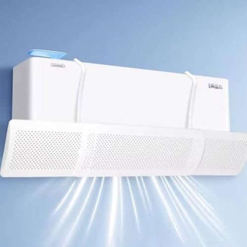 Defletor de Ar Condicionado Ajustável 180° Branco – Direcionador de Fluxo de Ar Universal sem Furação para Ar-Condicionado Split — imagem 8