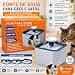 Fonte Bebedouro para Cães e Gatos 20 cm com 3 Modos de Fluxo – Bebedouro de Água para Pets Branco e Cinza — imagem 8