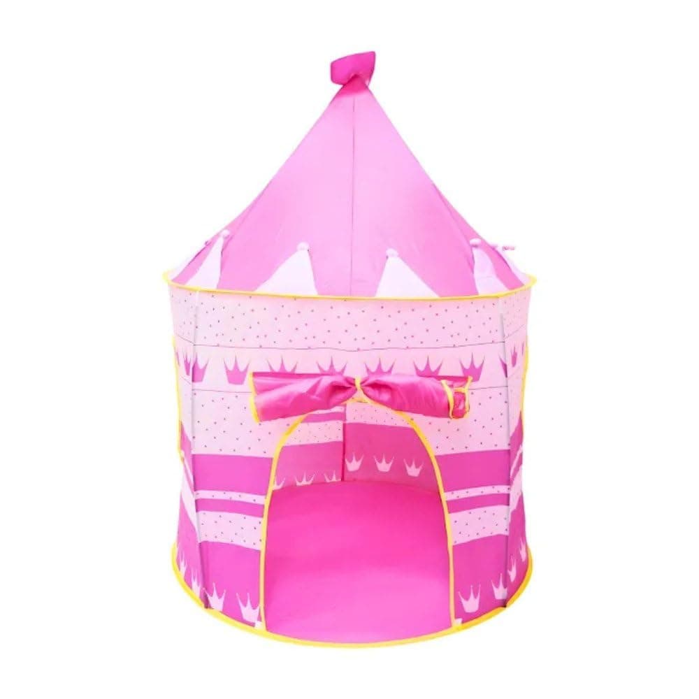 Barraca Infantil Castelinho Rosa 135 cm com Tenda de Princesa – Cabana Portátil para Brincadeiras- Meninas Faz de Conta Princesa - Mundo Mágico — imagem 3