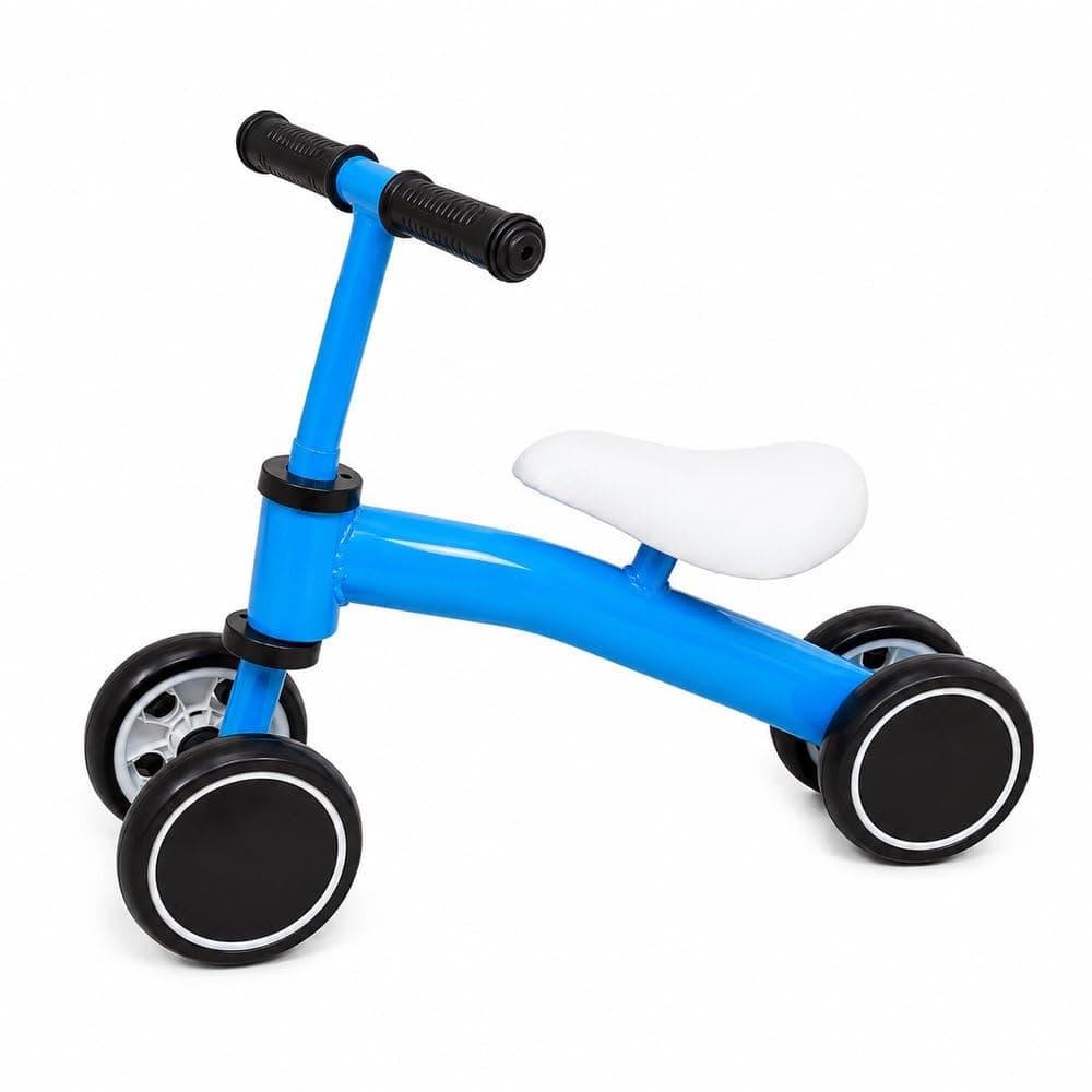 Bicicleta Infantil de Equilíbrio Azul com 4 Rodas e Sem Pedal – Bike Infantil para Coordenação Motora e Primeiros Passos - Acima de 12 meses — imagem 3