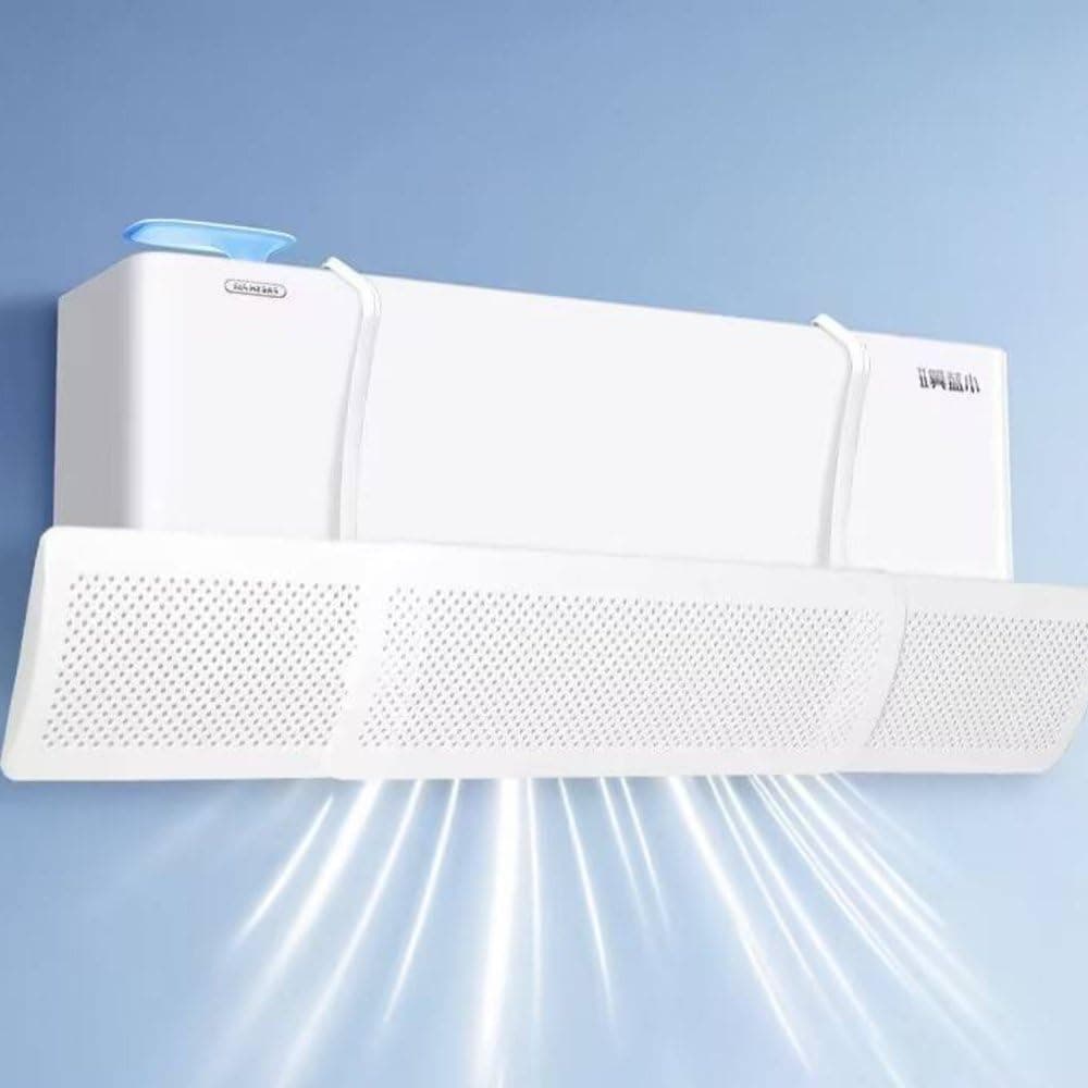 Defletor de Ar Condicionado Ajustável 180° Branco – Direcionador de Fluxo de Ar Universal sem Furação para Ar-Condicionado Split — imagem 5