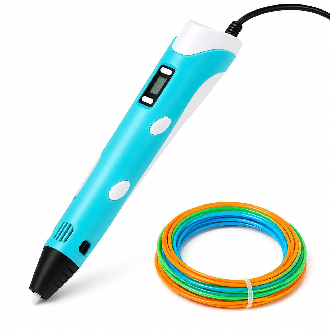 Caneta 3D LCD para Impressão 3D, Kit com Filamento PLA, Ajuste de Temperatura e Velocidade, Caneta Criativa para Crianças, Adultos, Artes, Modelagem e Projetos Escolares — imagem 3