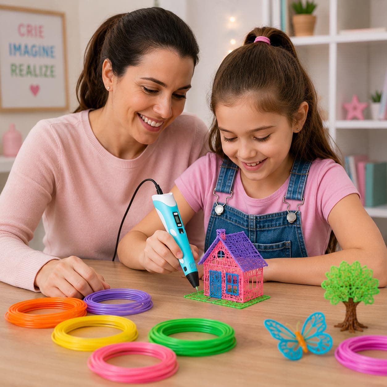 Caneta 3D LCD para Impressão 3D, Kit com Filamento PLA, Ajuste de Temperatura e Velocidade, Caneta Criativa para Crianças, Adultos, Artes, Modelagem e Projetos Escolares — imagem 6